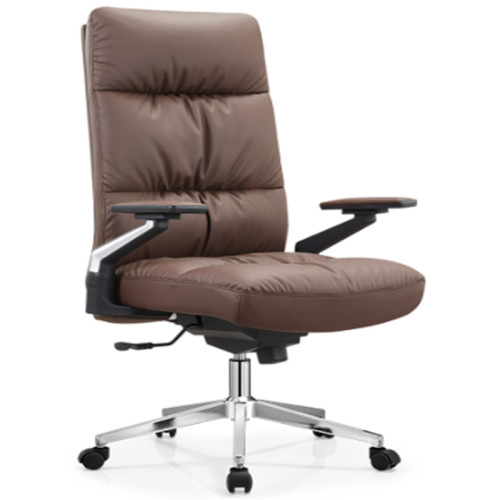 High Back PU/Leather Office Executive Chair,Nylon Armrest,chrome base(YF-A11)