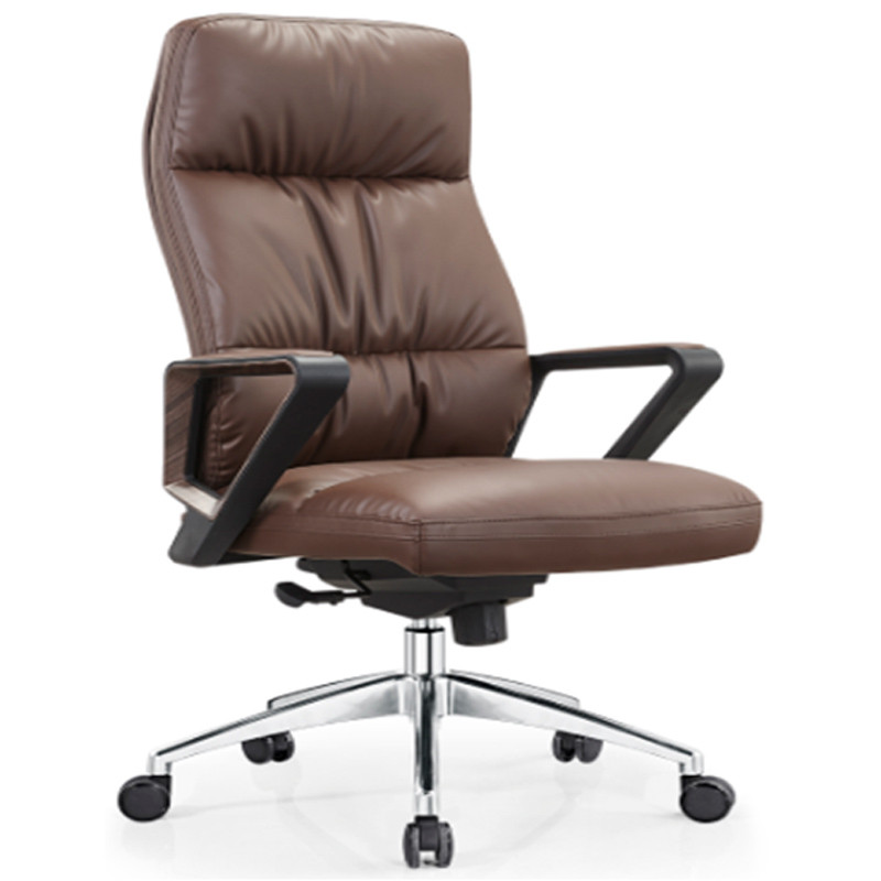High Back PU/Leather Office Executive Chair,Nylon Armrest,chrome base(YF-A21)