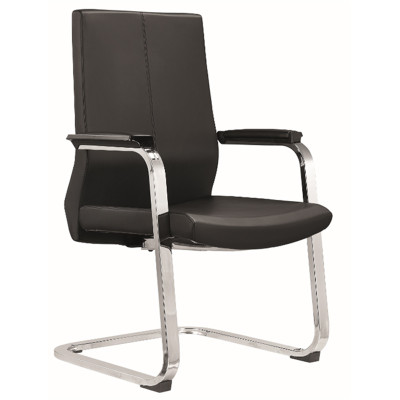 Middle Back PU/Leather Executive Office Chair,PP Armrest,chrome base(YF-C05)