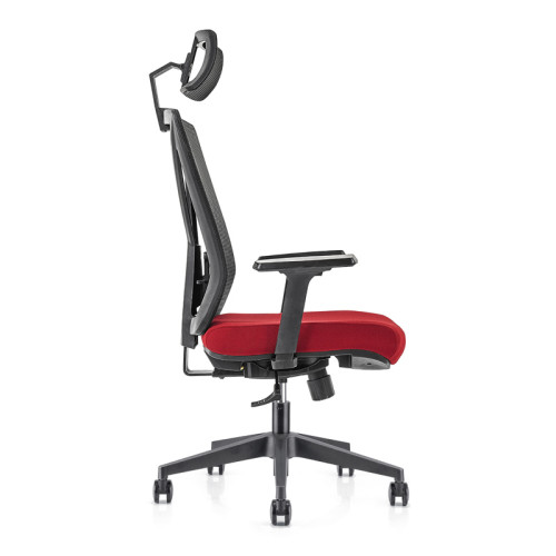 كرسي تنفيذي شبكي للمكتب الخلفي العالي مع مسند ذراع قابل للتعديل ومسند رأس (YF-GA04)