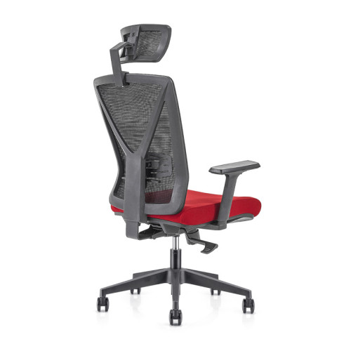 كرسي تنفيذي شبكي للمكتب الخلفي العالي مع مسند ذراع قابل للتعديل ومسند رأس (YF-GA04)