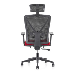 High Back office Mesh Executive Chair with 340mm nylon base,PU height adjustable Armrest and headrest(YF-GA04)