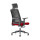 Chaise de bureau en maille à dossier haut avec base en nylon de 320 mm, accoudoir en PP, appui-tête réglable en hauteur (YF-GA07)