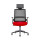 Chaise de bureau en maille à dossier haut avec base en nylon de 320 mm, accoudoir en PP, appui-tête réglable en hauteur (YF-GA07)