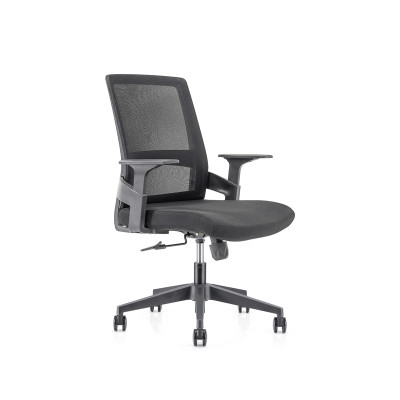 Chaise de bureau central en maille avec base en nylon de 320 mm, accoudoir en PP (YF-GB07)