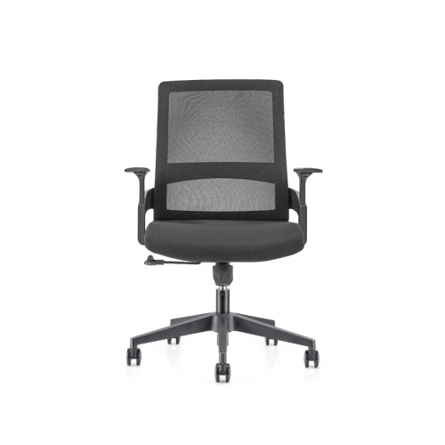Средний бэк-офис сетчатый стул с нейлоновой основой 320 мм, подлокотник из полипропилена (YF-GB07)