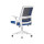 Chaise de bureau central en maille avec base en nylon de 320 mm, accoudoir en PP, cadre blanc (YF-GB07-blanc)