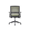 كرسي المهمة الخضراء | كرسي شبك خلفي متوسط مع مسند ذراع ثابت لمورد المكتب