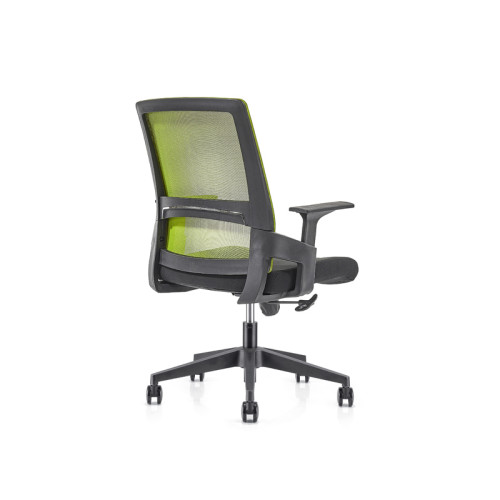 Grüner Bürostuhl | Netzstuhl mit mittlerer Rückenlehne und fester Armlehne für Bürolieferanten