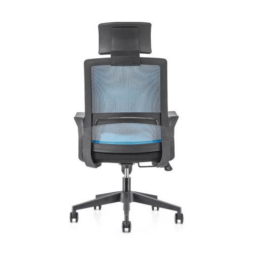 كرسي تنفيذي شبكي للمكتب الخلفي العالي مع قاعدة نايلون ، مسند ذراع PP ، مسند رأس قابل للتعديل الارتفاع (YF-GA08)