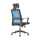 Chaise de direction en maille de bureau à haut dossier avec base en nylon, accoudoir en PP, appui-tête réglable en hauteur (YF-GA08)