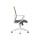 Chaise de bureau central en maille avec base en nylon de 320 mm, accoudoir en PP, cadre blanc (YF-GB08-blanc)