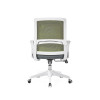 Ergonomischer Stuhl für Aufgaben im mittleren Rücken | Drehbarer Bürostuhl mit weißem Gestell für Bürolieferanten