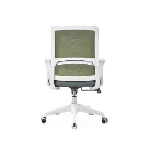 Silla ergonómica de tareas | silla de tareas de oficina giratoria con proveedor de marco blanco