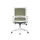 Chaise de bureau central en maille avec base en nylon de 320 mm, accoudoir en PP, cadre blanc (YF-GB08-blanc)