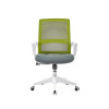 Ergonomischer Stuhl für Aufgaben im mittleren Rücken | Drehbarer Bürostuhl mit weißem Gestell für Bürolieferanten
