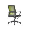 Chaise de tâche verte | chaise pivotante de maille de dos moyen pour le fournisseur de bureau