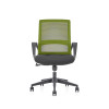 緑のタスクチェア |ナイロンベースのサプライヤーを備えたミドルバックオフィスメッシュ回転椅子