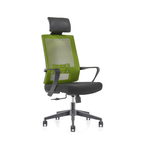 Высокий бэк-офис сетчатое кресло руководителя с нейлоновой основой, подлокотник из полипропилена, регулируемый по высоте подголовник (YF-GA09)