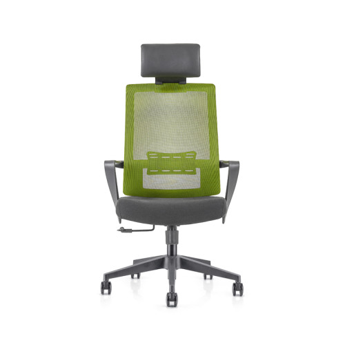 Высокий бэк-офис сетчатое кресло руководителя с нейлоновой основой, подлокотник из полипропилена, регулируемый по высоте подголовник (YF-GA09)