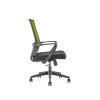 緑のタスクチェア | 320mm ナイロン ベースのサプライヤーが付いているミドル バック オフィス メッシュ椅子
