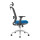 Chaise de bureau en maille à dossier haut avec base en aluminium, accoudoir 4D, appui-tête réglable en hauteur (YF-GA10-Blue)
