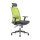 Chaise de bureau en maille à dossier haut avec base en nylon, accoudoir en PU, appui-tête réglable en hauteur (YF-GA10-vert)