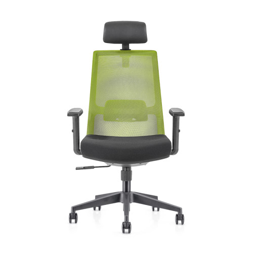 كرسي مريح دوار | كرسي تنفيذي شبكي للمكتب الخلفي العالي مزود بقاعدة من النايلون