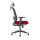 Chaise de direction en maille à dossier haut avec base en nylon, accoudoir en PP, appui-tête réglable en hauteur (YF-GA10-Red)