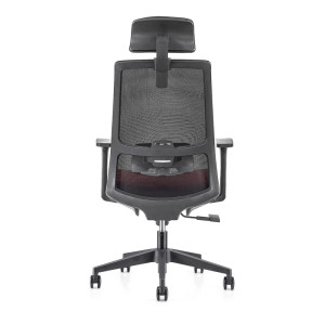 دعم ظهر الكرسي التنفيذي | كرسي شبكي مع مسند رأس قابل للتعديل لمورد المكتب