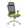 Chaise de bureau en maille à dossier haut avec base en aluminium, accoudoir 4D, appui-tête réglable en hauteur (YF-GA12-Green)