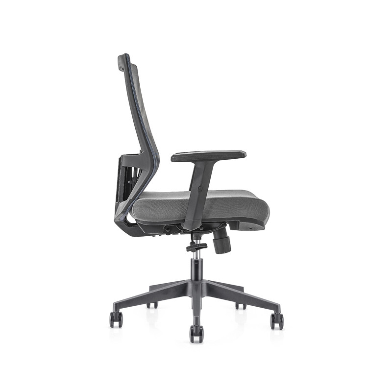 Chaise de bureau central en maille avec base en nylon de 320 mm, accoudoir en PP (YF-GB12)