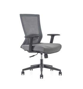 Chaise de bureau central en maille avec base en nylon de 320 mm, accoudoir en PP (YF-GB12)