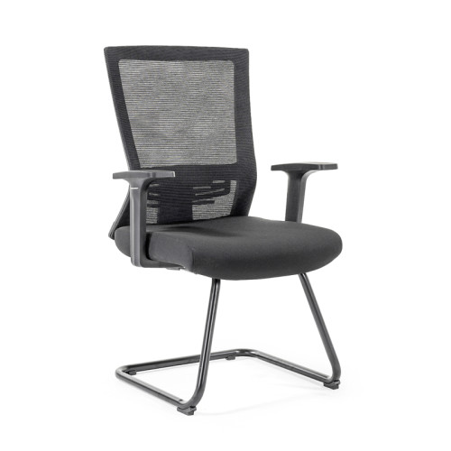 Middle Back Mesh Office Guest Chair With Fixed Armrest Supplier in China（YF-GC12）