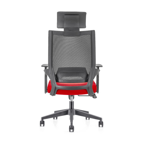 Сетчатое кресло для руководителя с высокой спинкой и алюминиевым основанием, подлокотник из полипропилена, регулируемый по высоте подголовник (YF-GA13)