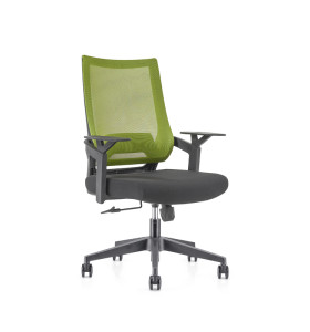 Middle Back office Mesh Chair with 320mm nylon base,PP Armrest(YF-GB13)