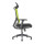 Chaise de direction en maille à dossier haut avec base en nylon, accoudoir en PU, appui-tête réglable en hauteur (YF-GA15-vert)