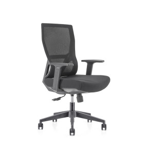 Middle Back office Mesh Chair with 320mm nylon base,PP Armrest(YF-GB15)