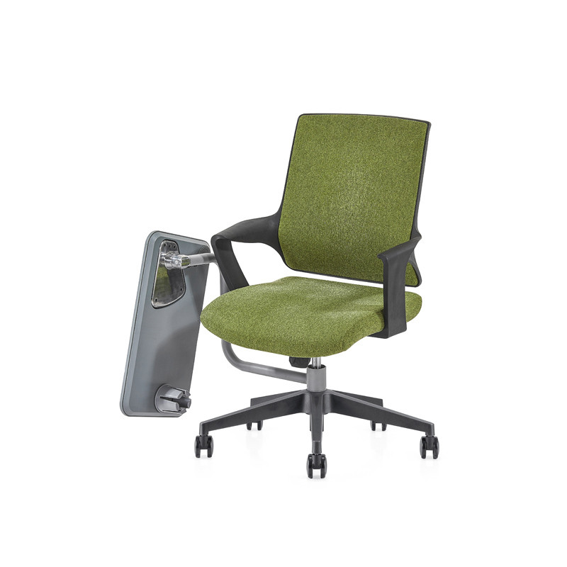 Chaise de bureau central en maille avec base en nylon de 320 mm, accoudoir en PP, tableau d'écriture (YF-GB16-vert)