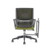 Сетчатое кресло среднего бэк-офиса с нейлоновой основой 320 мм, подлокотник из полипропилена, доска для письма (YF-GB16-Green)