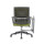Chaise de bureau central en maille avec base en nylon de 320 mm, accoudoir en PP, tableau d'écriture (YF-GB16-vert)