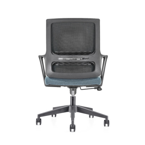 Drehbarer Bürostuhl | Stuhl mit mittlerer Rückenlehne und 320 mm Nylonbasis für Bürolieferanten