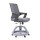 Vente en gros gris milieu dos épaissir la chaise de bureau en maille, base en nylon, accoudoir en PP, pieds ronds pour bagages (YF-GD16)