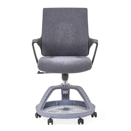 كرسي شبكة الظهر الأوسط الرمادي بالجملة مع مسند ذراع PP للمكتب (YF-GD16)