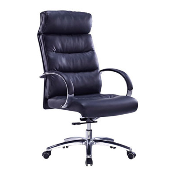 Wholesale High Back PU/Leather Office Executive Chair, alloy armrests, chrome base(YF-9332)