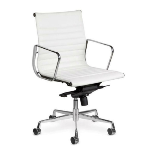 Middle Back PU Task Chair For Office | Swivel Chair With Aluminum alloy armrests(YF-B968B-2H)