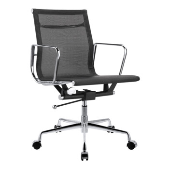 Task Office Chair | Middle Back Office Mesh Chair With Aluminum Base Supplier in China