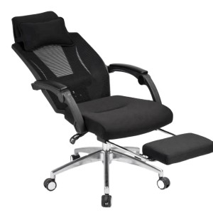 High back lunch break reclining mesh chair with footrest for office supplier （YF-Q57）