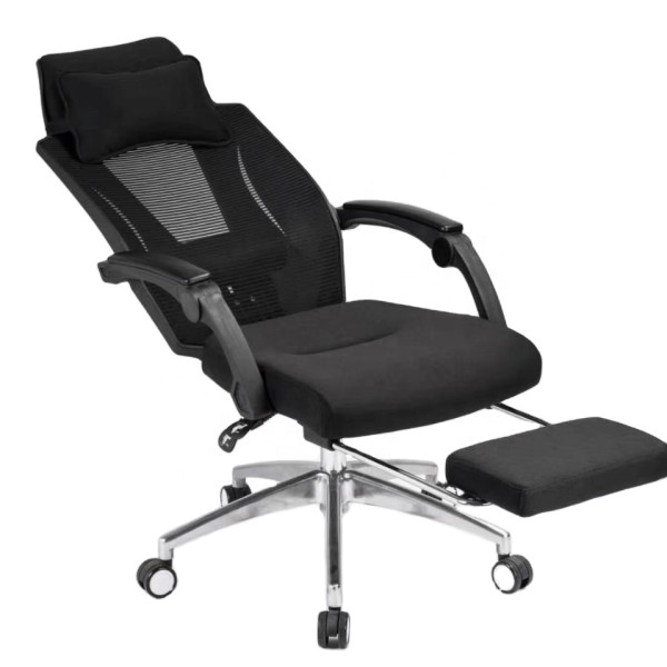 High back lunch break reclining office mesh chair with footrest(YF-Q57)