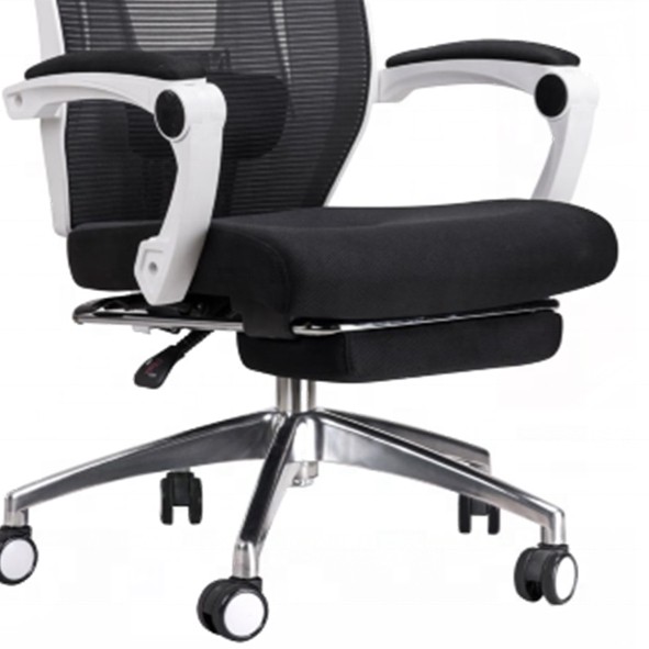 High back lunch break reclining office mesh chair with footrest(YF-Q57)
